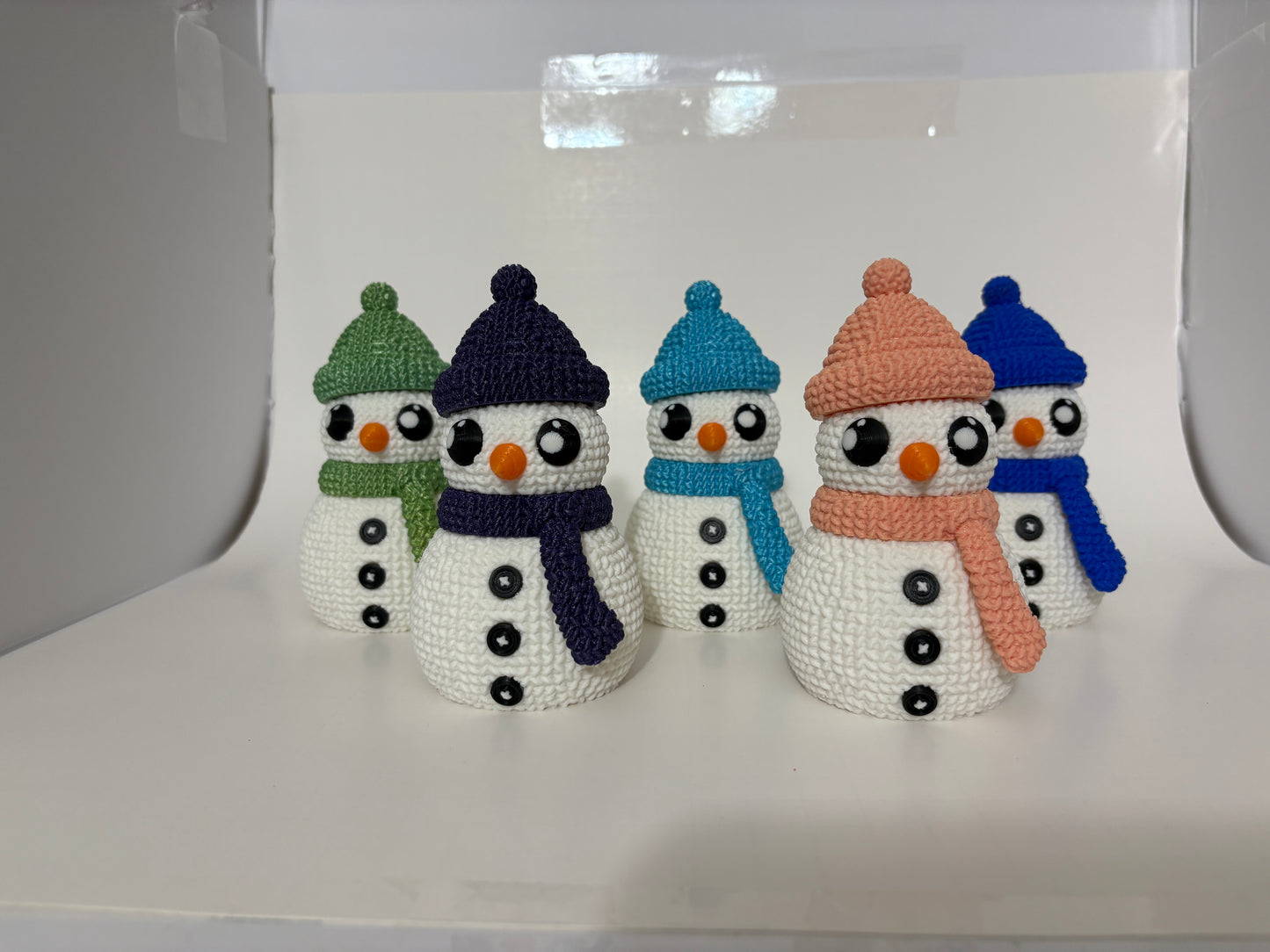 Crocheted Buildable Snowman