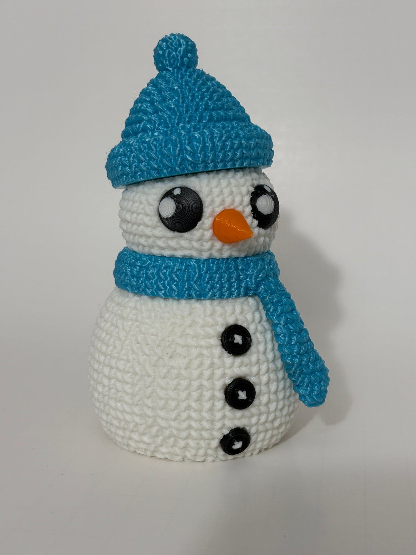 Crocheted Buildable Snowman