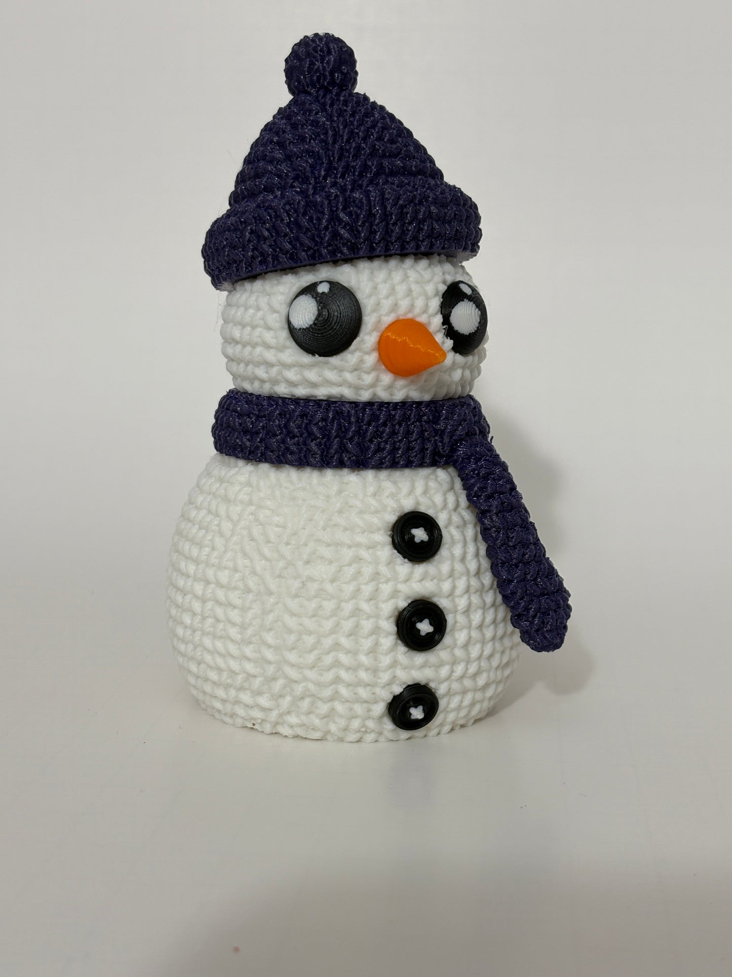 Crocheted Buildable Snowman