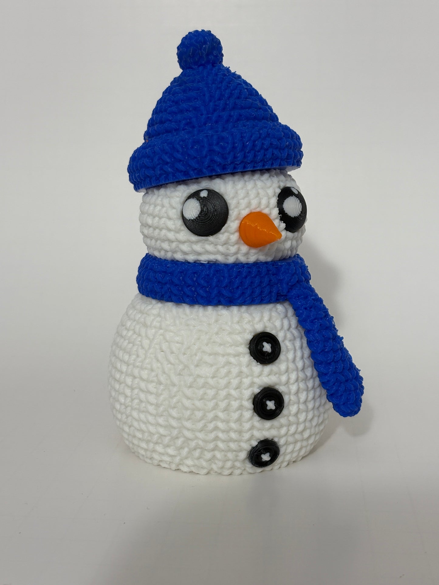 Crocheted Buildable Snowman