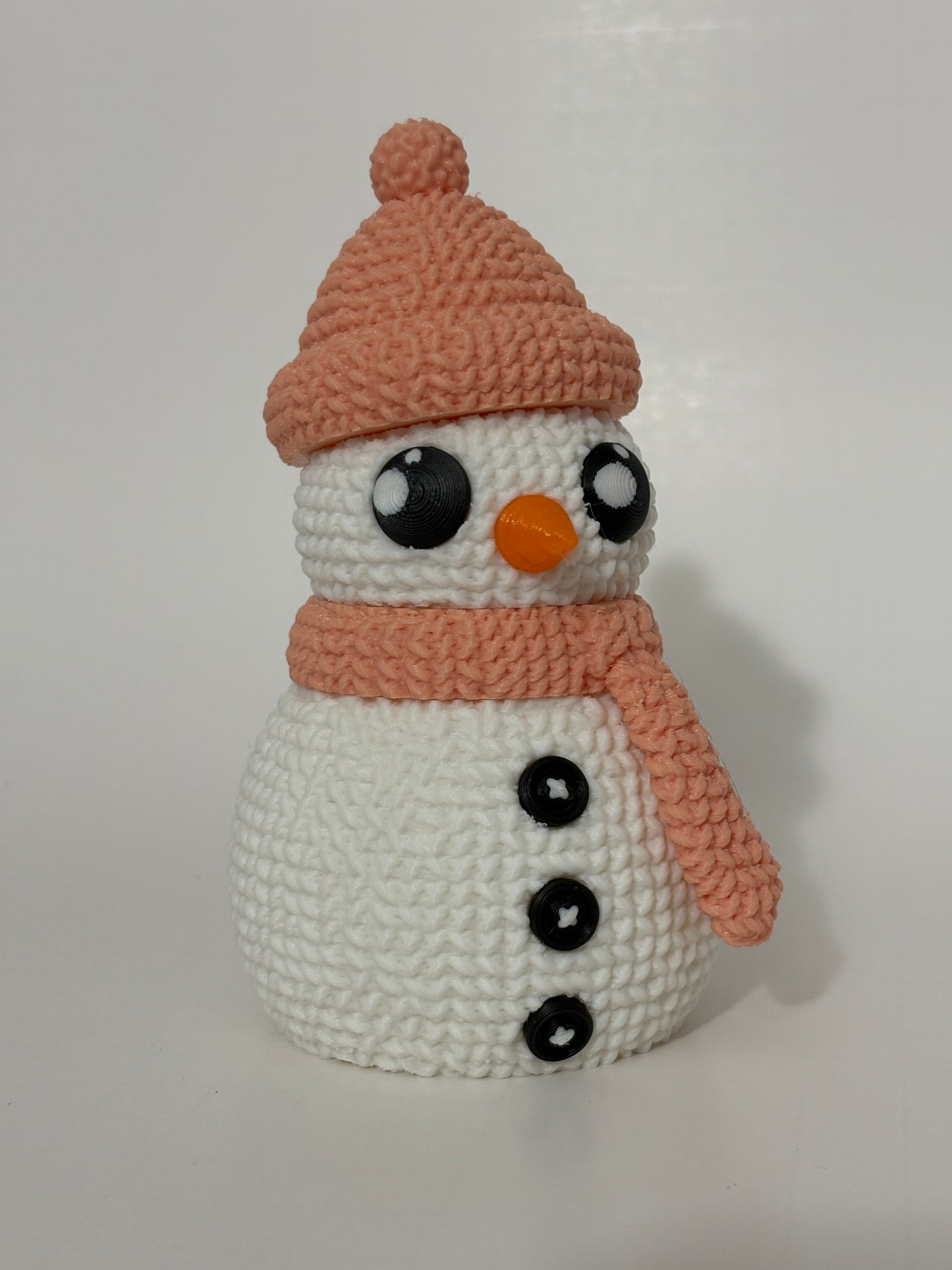 Crocheted Buildable Snowman