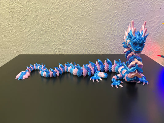 2-Color Silk: Multi-Color Articulated Imperial Dragon